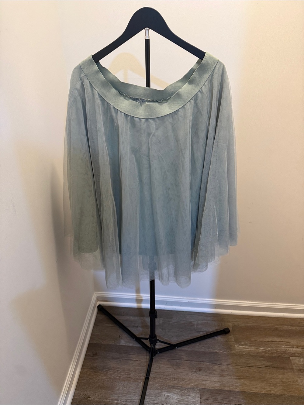 Charlotte Russe Sage Green Elastic Waist Skirt